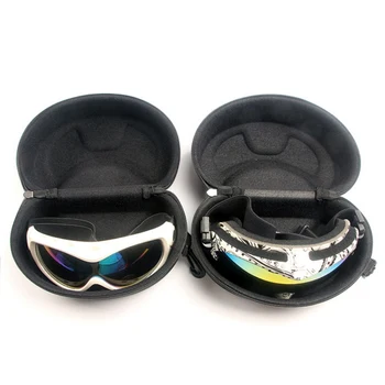

Snow Ski Eyewear Case Zipper Sunglasses Glasses Hard Cases Protector Bags Box Holder With Hook