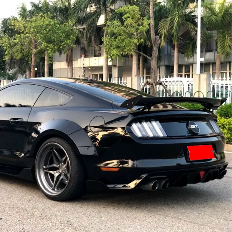 Углеродное волокно заднего крыла багажника спойлер для Ford Mustang