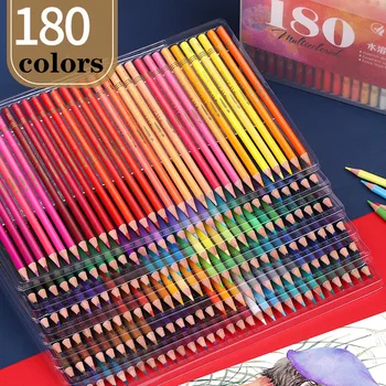 

180 Color Water-Soluble Colored Pencils Professional Art Set Advanced Refill Round Rod Color Lead карандаши School Supplies