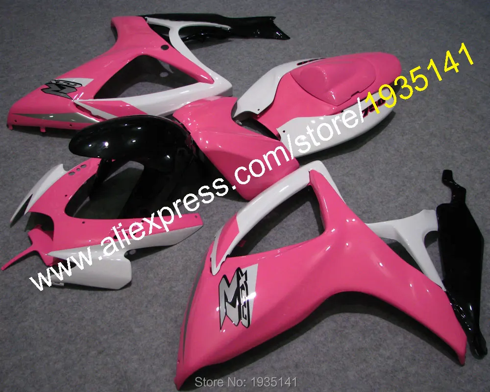 Cowling для Suzuki GSX-R600 GSX-R750 K6 2006 2007 GSXR600 GSXR750 06 07 розовый мотоцикл обтекатель(литье под давлением