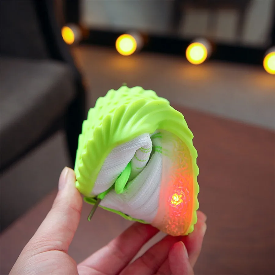 Children's sneakers LED lights boys and girls candy color soccer shoes LED light sports shoes casual shoes light shoes #40J30 (17)