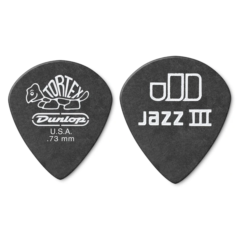 Dunlop 482 JAZZ III Electric Guitar Pick Bass Accessories Guitar Triangle Guitar Pick 0.5/0.6/0.73/0.88/1.0/1.14/1.35/1.5mm