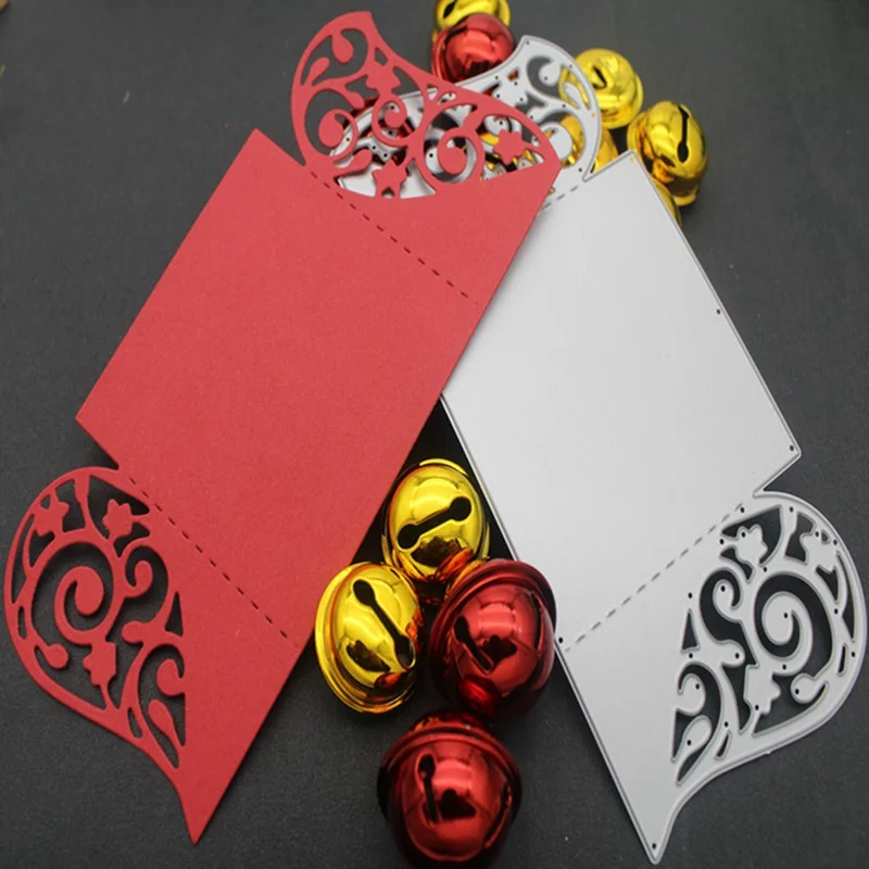  Wedding Invitation Envelope Heart Frame Metal Cutting Dies Decorative DIY Scrapbooking Steel Craft  - 4.00055E+12
