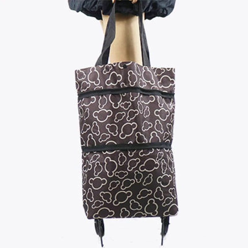 Small Pull Cart Portable Shopping Food Organizer Trolley Bag On Wheels Bags Folding Shopping Bags Buy Vegetables Bag Tug Package