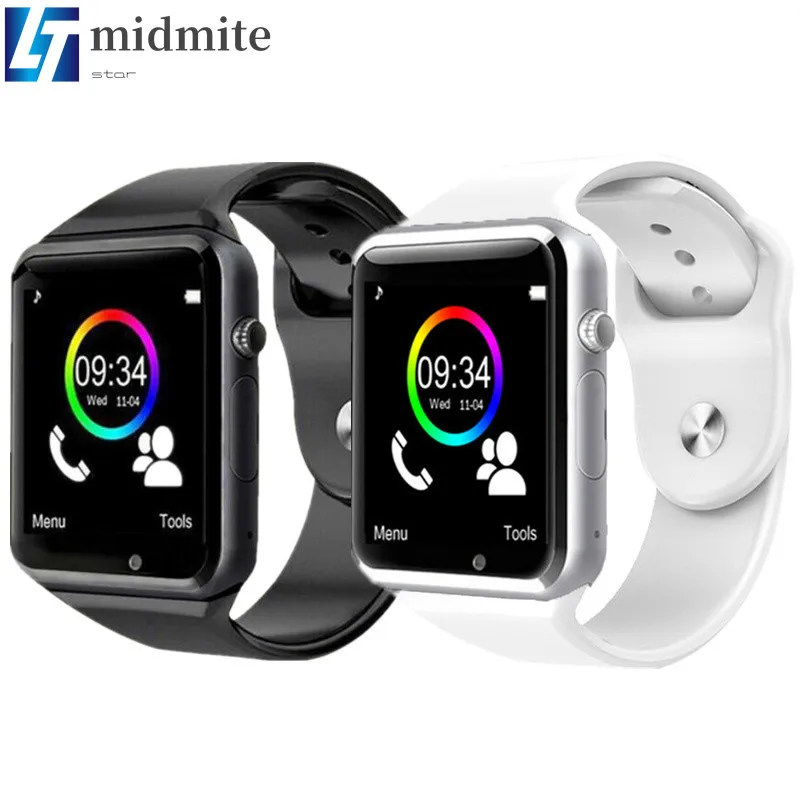 

WristWatch A1 Bluetooth Smart Watch With Passometer Camera SIM Card Call Connectivity For Android IOS Smartphone electronics