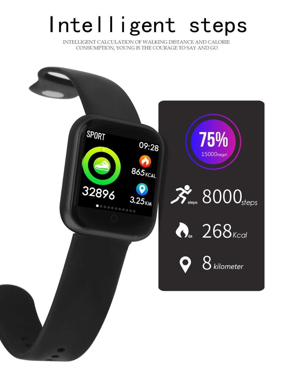 Diggro P70 спортивные Смарт-часы IP68 Водонепроницаемый Bluetooth монитор сердечного ритма фитнес-трекер умные часы для Apple IPhone Xiaomi LG