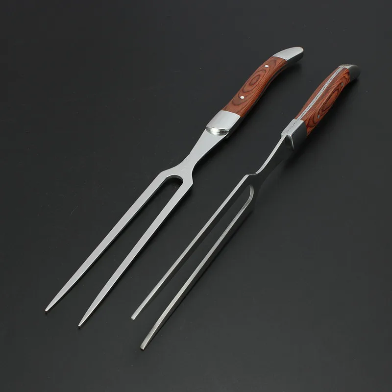 Stainless Steel Carving Knife and Fork Set (6)