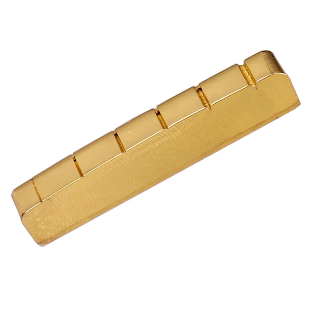 1Pcs 6 String Pre-slotted Brass Nut Bridge Nut 42mm for LP EPI Electric Guitar Replacement Parts Guitar Accessories