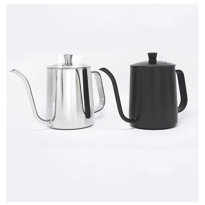 

350ML/600ML Stainless Steel Coffee Kettle Teapot Coffee Kettle with Handle Style V60 Tea and Coffee Drip Kettle With Lid