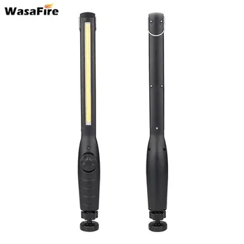 

Wasafire USB Rechargeable Work Light COB LED Torch Emergency Flashlight Night Lamp For Car Repair Camping with Magnet Bottom