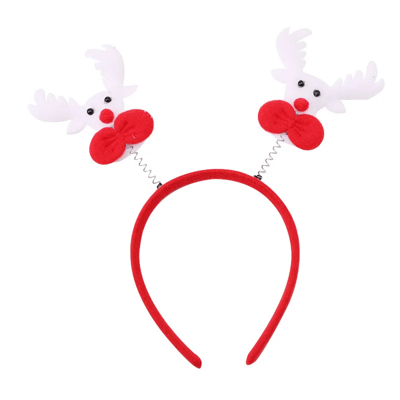Christmas Headband Glitter Foam Spring Antlers Hair Band Cute Santa Claus Hair Hoop Festival Party Headwear Hair Accessories - Цвет: 5