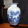 Jingdezhen Ceramics Under-glazed Blue and white porcelain new Chinese style Vase Decoration living room flower arrangement 1
