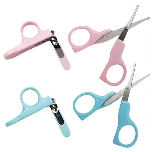 

Convenient Baby Nail Care Clipper Trimmer Blue Pink Scissor Daily Manicure Set