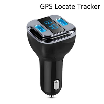 

1pcs Car GPS Tracker Locator Real Time Tracking Device Dual USB Car Charger Voltmeter