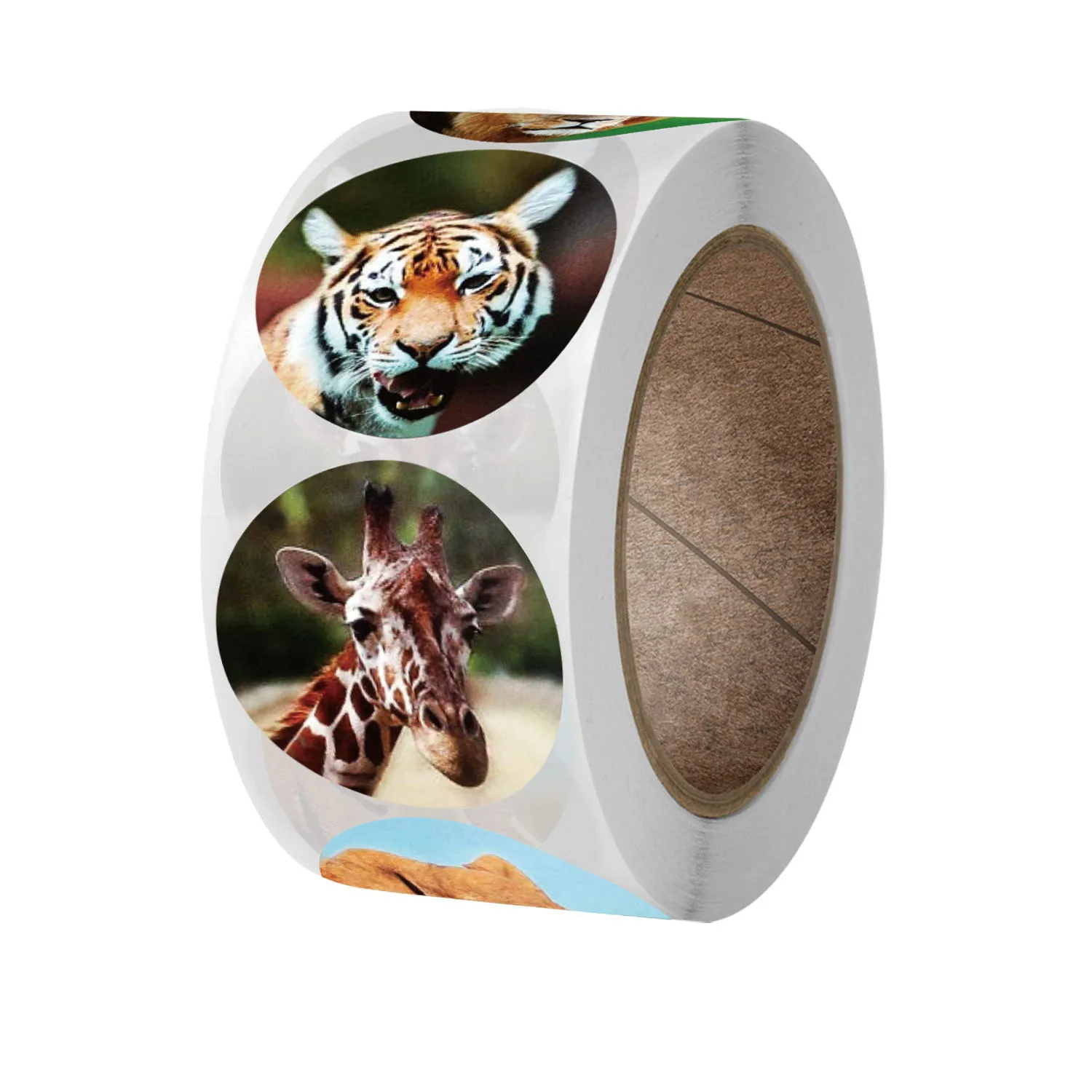 

500Pcs Animals cartoon Stickers for kids classic toys sticker school teacher reward sticker 8 designs pattern lion stationery