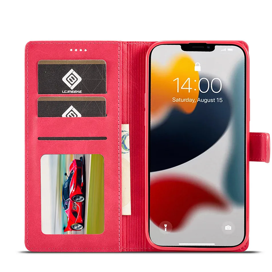 For Iphone 13 Pro Case Leather Vintage Phone Case On Iphone 13 Pro Max Case Flip Magnetic Wallet Case For Iphone13 13 Mini Cover best cases for iphone 13 pro 