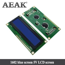 送料無料 10 個LCD1602 1602 モジュールブルースクリーン 16 × 2 文字のlcdディスプレイモジュールHD44780 コントローラーブルーブラックライト