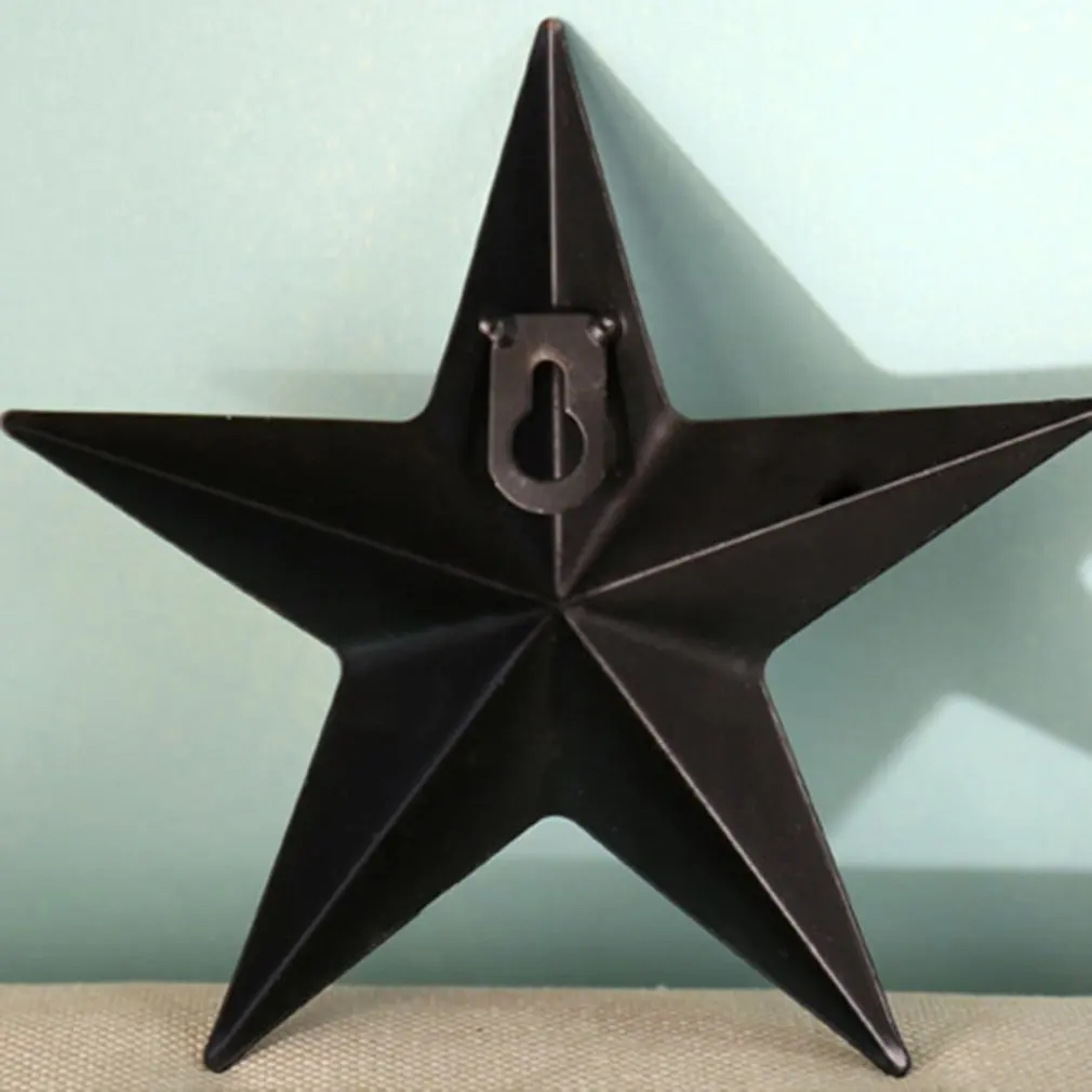 Iron Five-Pointed Star Wall-mounted Wall Hanging Wall Stickers for Bar Coffee Home Crafts Hanging Ornaments Decoration