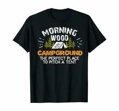 Футболка мужская с коротким рукавом и надписью Morning Wood | Мужская одежда