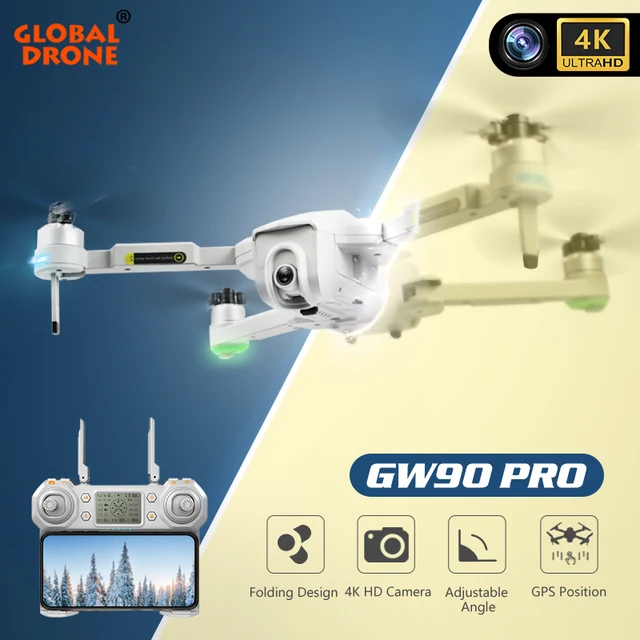 $138.9  4K GPS Drone FPV Drones with HD WiFi Camera Foldable Quadcopter Helicopter Dron Toys VS F11 PRO SG9