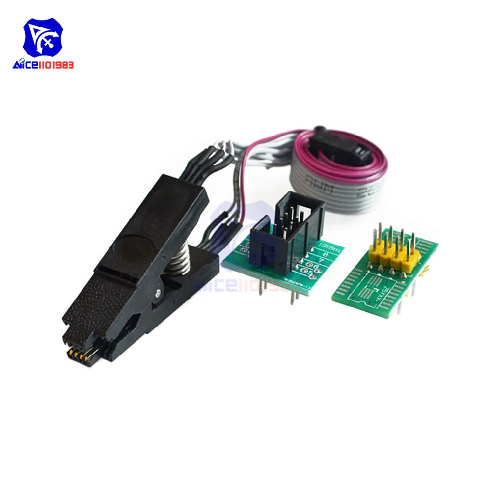 Тестовые микросхемы diymore SOIC8 SOP8 переходник для гнезда ИС BIOS/24/25/93 встроенного