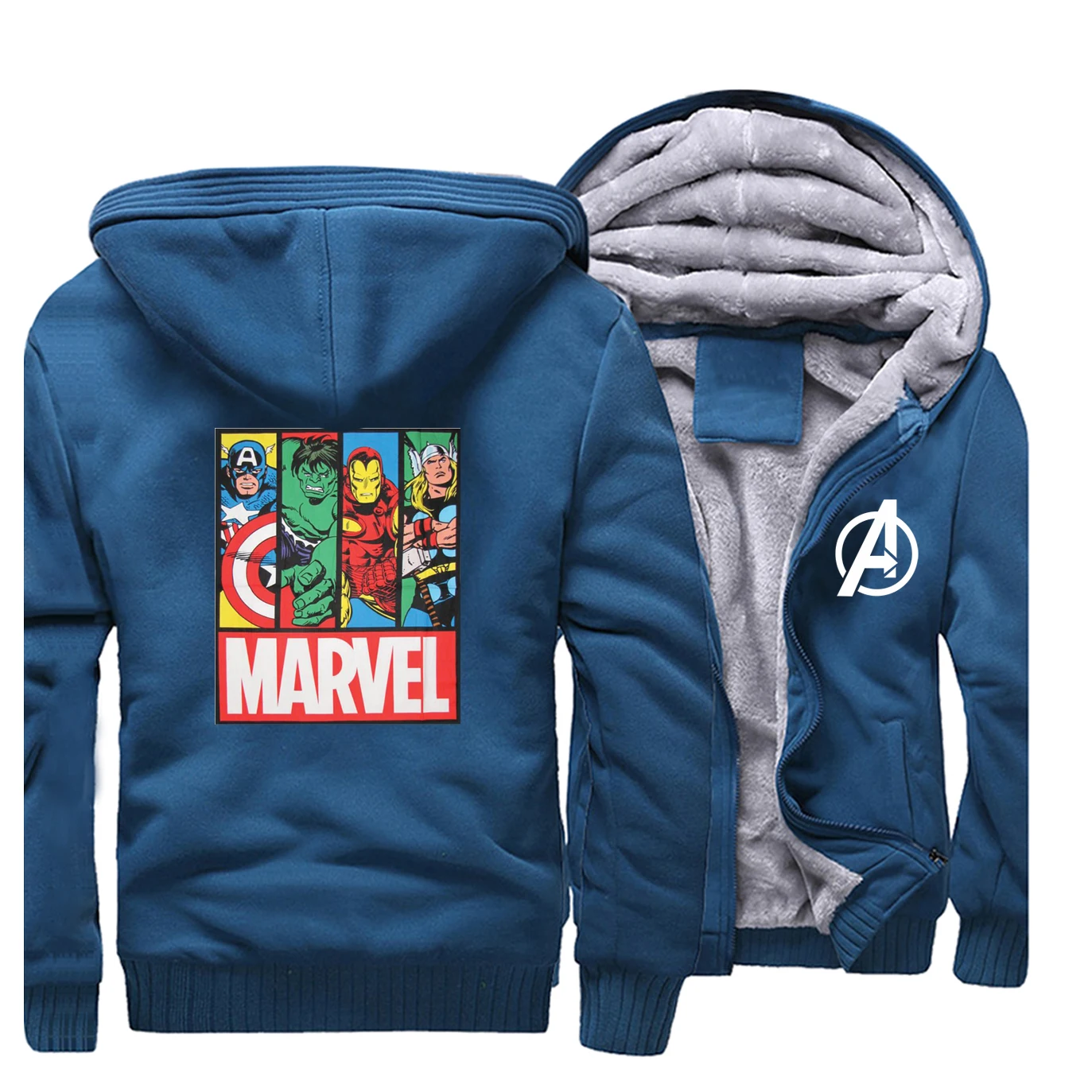 Супергерой Marvel толстовки Железный человек Капитан Америка Халк Тор сын Одина для мужчин повседневная спортивная одежда осень флис плюс размер верхняя одежда
