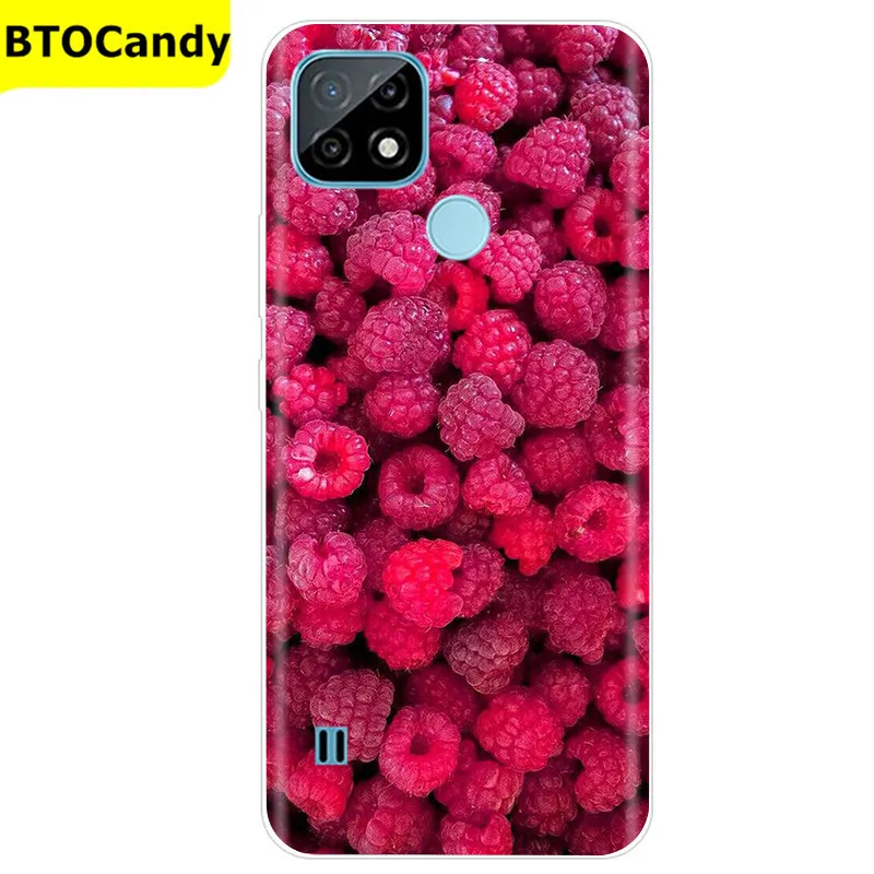 For Realme C21 Case Soft Tpu Silicone Case For OPPO RealmeC21 C 21 Phone Cover Fundas RMX3201 Bumper Case For Realme C21 Cover pouch phone Cases & Covers