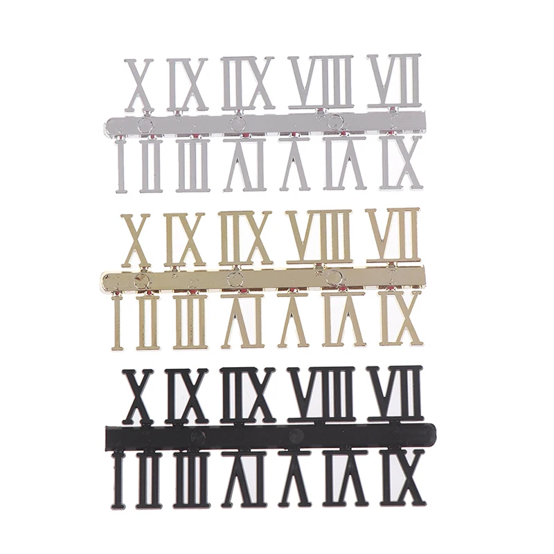 Clock-Parts Gadget Number Replacement Numerals Digital Silver-Color DIY Bell Repair Gold