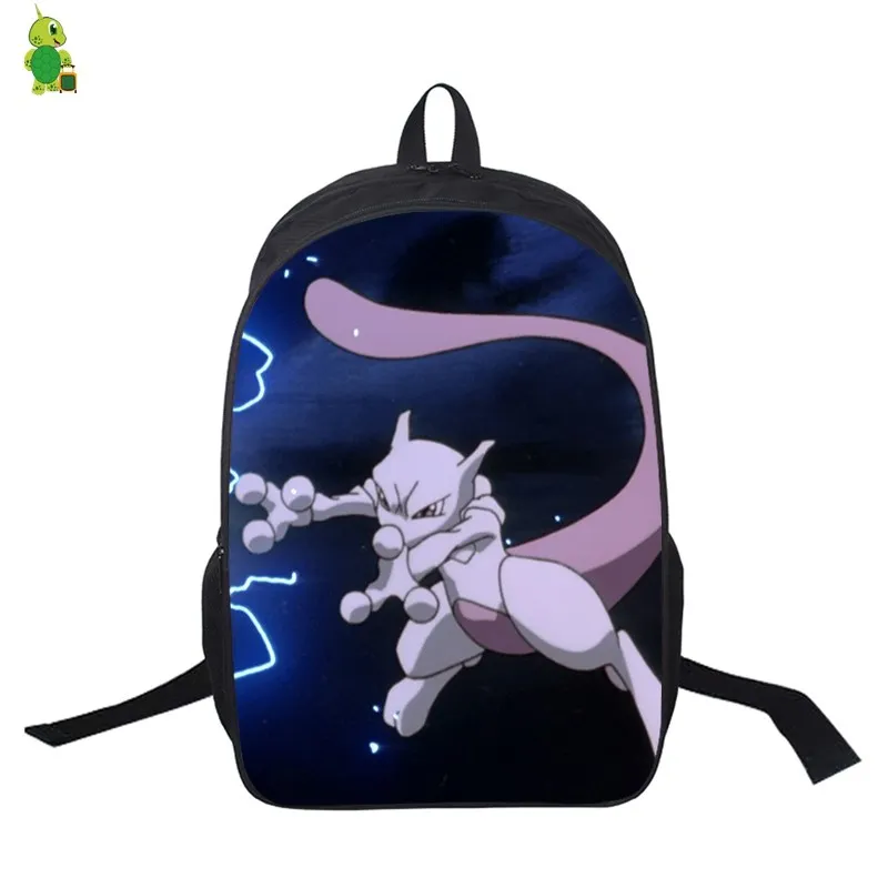 6 Покемон го рюкзак Мьюту Mochila школьные сумки для подростков девочек мальчиков мультфильм ноутбук рюкзак для женщин мужчин дорожные сумки на плечо - Цвет: 6