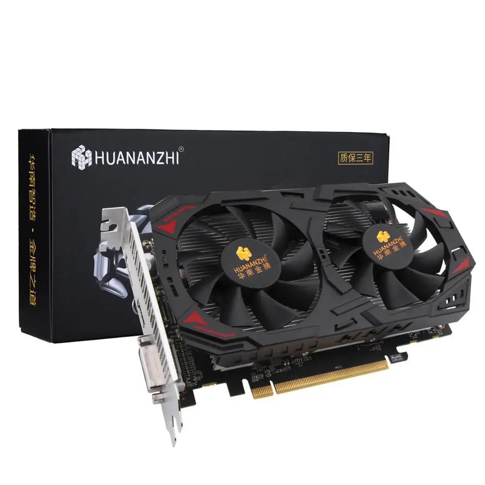 Видеокарта HUANANZHI RX 580 8G 2048 SP 256Bit GDDR5 6000MHz 1206MHz HDMI DVI DP 14Nm 896 единиц 150W видео