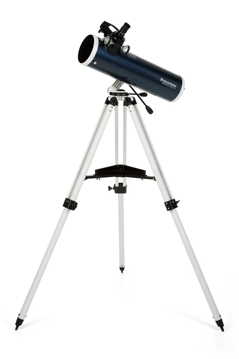 Профессиональный рефлектор Celestron Omni XLT AZ 130 мм Newtonian астрономический телескоп Зрительные прицелы со штативом вид Луна Звезда
