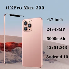 

Celular I12 Pro Max 5G Global Version 6.7 Inch 12GB 512GB Smartphone 10 Core 5800mAh Android 10 Cellphone Mobile Phone Unlock 4G