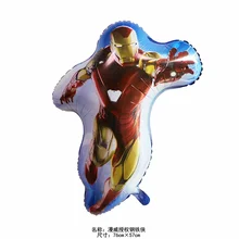 Spider-man Железный человек алюминиевый воздушный шарик на день рождения ребенка вечерние украшения шар друг вечерние украшения мультфильм шар