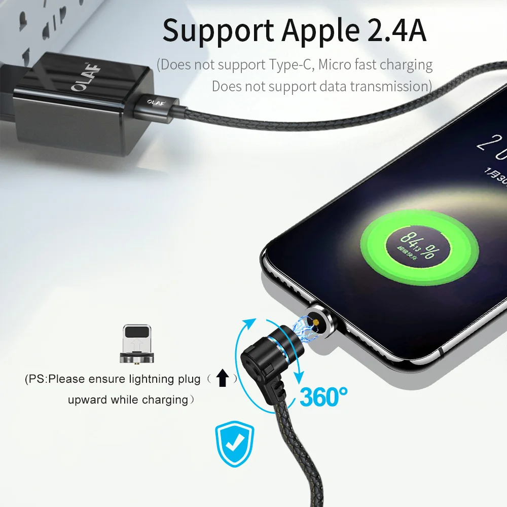 Olaf 1 м Магнитный Micro USB кабель для iPhone samsung Android мобильный телефон Быстрая зарядка usb type C кабель магнитное зарядное устройство провод шнур
