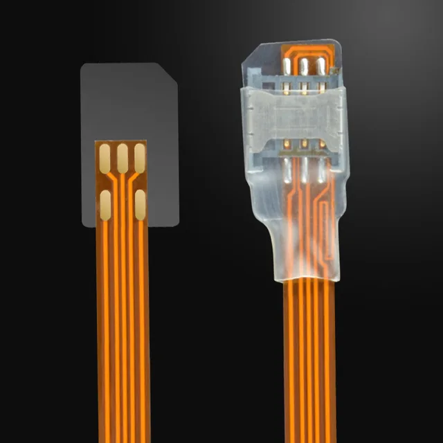 SIM Card Reverse Micro Card Extension Cable Converter Adapter Transparent Open Device for Android Phone
