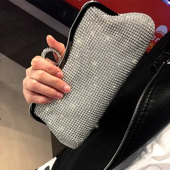 

Dinner Bag Clutch Diamond Women's Bag New Annual Socialite Evening Dress Banquet Clutch Bag Ladies Hand Bags