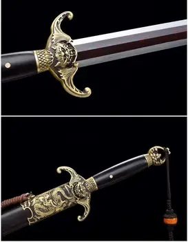 

Super Chinese Wushu Sword Saber temper vein steel blade straight Sword Kung Fu Jian