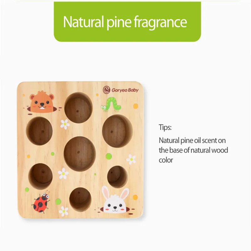 Montessori Toy Wooden Toys Pulling Carrot Shape Matching Size Cognition Baby Toy Educational Toy For Children Kids Gift Dropship