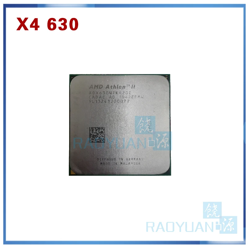 Четырехъядерный процессор AMD Athlon X4 630 2 8 ГГц ADX630WFK42GI ADX630WFK42GM 95 Вт Разъем AM3 938pin|amd athlon