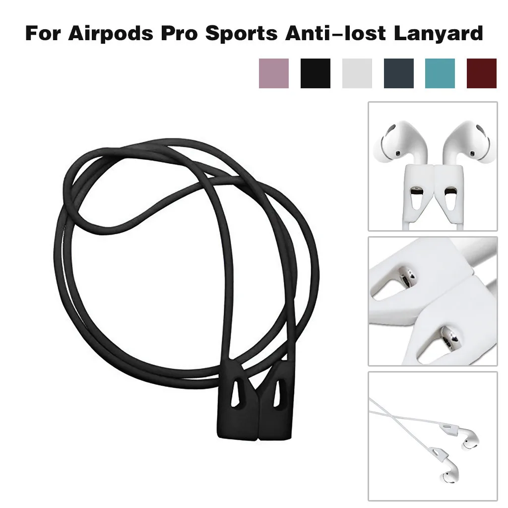 Чехол с ремешком для Apple AirPods Pro модный силиконовый ремешок для шеи с защитой от потери беспроводной шнурок для наушников с магнитной петлей 19Nov