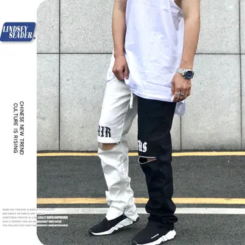 

Men Hip Hop Pants Streetwear Gradient Color Sweatpants Harajuku Joggers Pants Casual Track Trousers Autumn 2020 Black White