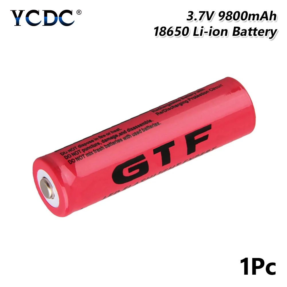 Цельнокроеное платье 3 7 V Перезаряжаемые литий ионный аккумулятор Gtf 18650 9800 мА/ч
