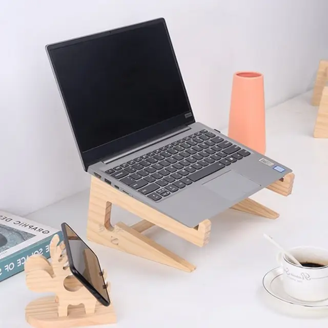 Business Accessories & Gadgets Laptop Holder Wood Laptop Stand