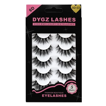 

iflovedekd Fake eyelashes five pairs of mink eyelashes Natural crossover Multi style