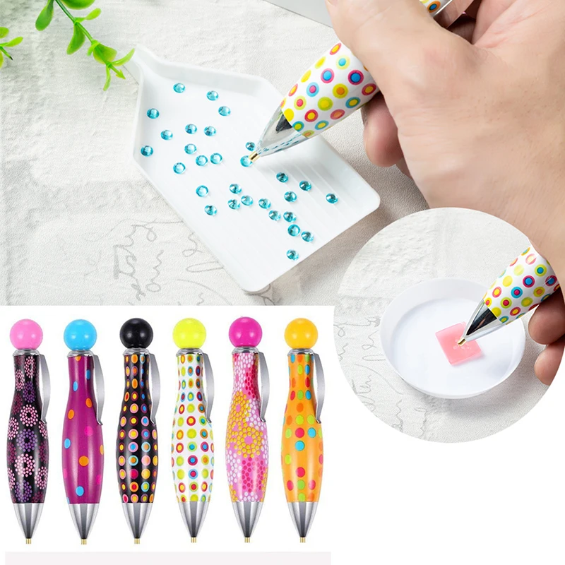 Precio reducido 1 Uds lindo punto taladro pluma oferta pluma diamante herramienta de pintura accesorios de bordado y diamantes diamante pintura Herramienta de punto de cruz Kits AjXNea7Ar55