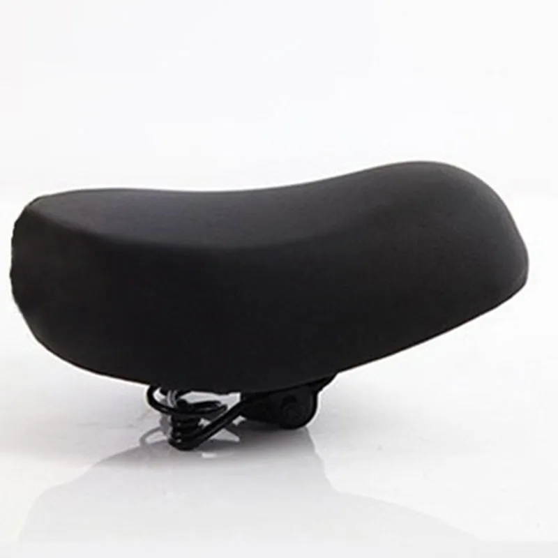 

Подушка для сиденья в сборе, черные детали, губка, стальной Расширенный удобный двухпружинный электрический велосипед, высокоэластичная кожа