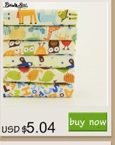 Booskew Home Telas, хлопок, ткань, 40 см x 50 см, 7 шт., набивные цветы, жировые кварталы, сделай сам, ручная работа, подушка для шитья, лоскутное шитье, кукольная кровать