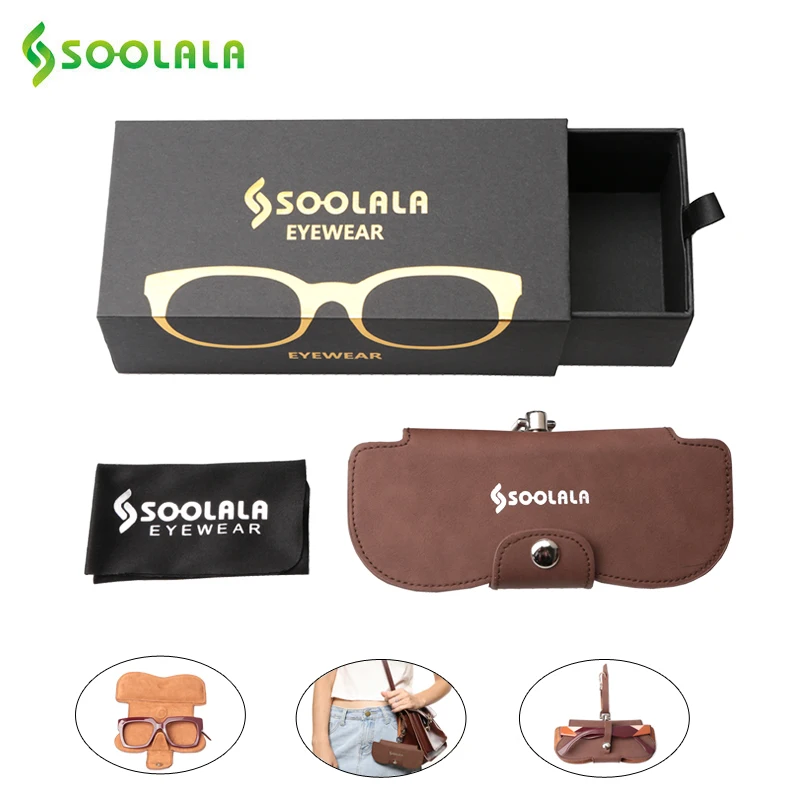 Очки для чтения компьютера SOOLALA с защитой от синего света женские очки пресбиопии