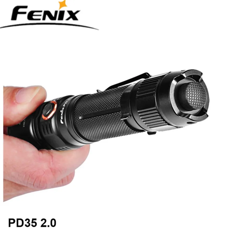 Fenix PD35 V2.0 PD35 TAC Cree XPL светодиодный тактический фонарь с яркостью на дальние расстояния, уличный фонарь с питанием от 18650 летучей мыши