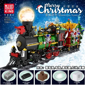 

MOC 12012 Creative Toys Remote Control Train The Christmas Train Model Building Blocks Bricks Kids DIY Toys Christmas Gifts